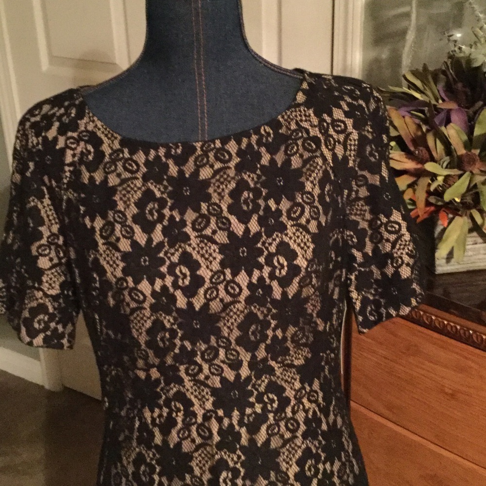 Allen B black lace Dress - Picture 2 of 4